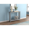 Safdie & Co Entryway Table Console Table Sofa Couch Table Accent Table - 39" Long Light Grey with 1 Shelf for Living Room - 120-81143-Z-70 - Mounts For Less