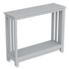 Safdie & Co Entryway Table Console Table Sofa Couch Table Accent Table - 39" Long Light Grey with 1 Shelf for Living Room - 120-81143-Z-70 - Mounts For Less