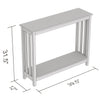 Safdie & Co Entryway Table Console Table Sofa Couch Table Accent Table - 39" Long White with 1 Shelf for Living Room - 120-81143-Z-01 - Mounts For Less