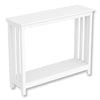 Safdie & Co Entryway Table Console Table Sofa Couch Table Accent Table - 39" Long White with 1 Shelf for Living Room - 120-81143-Z-01 - Mounts For Less