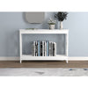 Safdie & Co Entryway Table Console Table Sofa Couch Table Accent Table - 47.25" Long White with 1 Shelf for Living Room - 120-81115-Z-01 - Mounts For Less