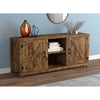 Safdie & Co TV Stand - 58" Long Brown Reclaimed Wood with 2 Closed Doors and 2 Shelves for Living Room - 120-81157-Z-07 - Mounts For Less