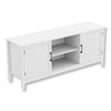 Safdie & Co TV Stand - 58" Long White with 2 Closed Doors and 2 Shelves for Living Room - 120-81156-Z-01 - Mounts For Less