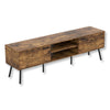 Safdie & Co TV Stand - 71" Long Brown Reclaimed Wood with 2 Closed Doors and 2 Shelves for Living Room - 120-81154-Z-07 - Mounts For Less