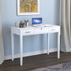 Safdie & Co Vanity Table Multifunctional - 40" Long White with 2 Drawers and 1 Foldable Mirror - 120-81122-Z-01 - Mounts For Less