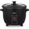 Salton - Rice Cooker, 6 Cup Capacity, Removable Nonstick Bowl, 300 Watts, Black - 82-RC2104BK - Mounts For Less