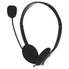 SoundJUNKIE - Stereo Computer Headphones with Microphone, Adjustable Headband, Black - 80-HP-904 - Mounts For Less
