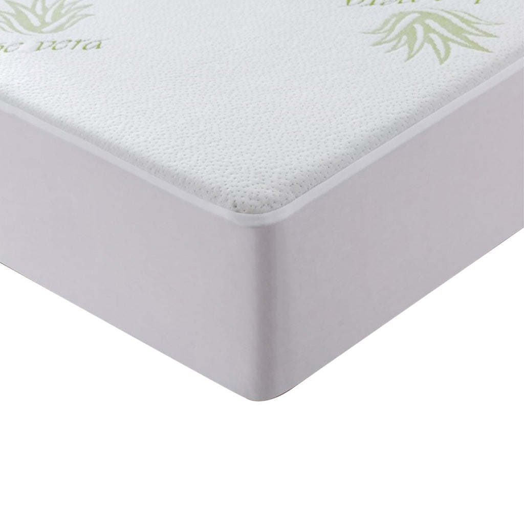 StarNight - Aloe Vera Bamboo Padded Mattress Protector, Hypoallergenic (4 Sizes Available) - - Mounts For Less