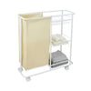 StarNight - Bathroom Cart with Storage and Hamper, White - 129-SCR-053C - Mounts For Less