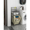 StarNight - Metal Bathroom Storage Unit with Hamper - 129-SCR-2212 - Mounts For Less