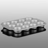 Starfrit - Molds for 12 Muffins The Rock, Non-stick coating - 65-218371 - Mounts For Less