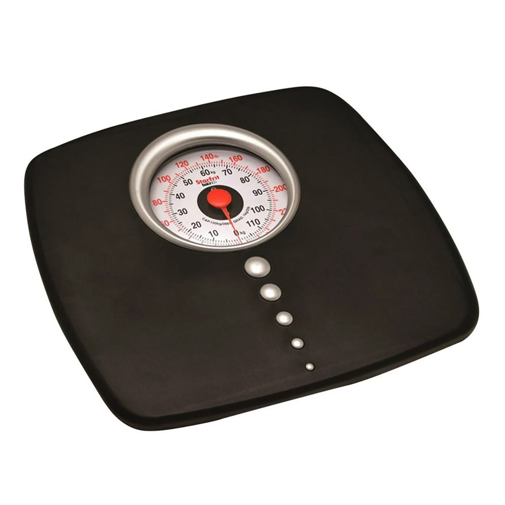 Starfrit - Personal Scale/Mechanical Scale, Maximum Capacity of 120kg, Black - 65-311388 - Mounts For Less