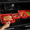 Starfrit - Set of 2 Soft Silicone Baking Dishes, Dishwasher Safe, Red - 65-218382X2 - Mounts For Less