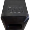 Sylvania - Tower Speaker, Bluetooth 5.0, Built-in FM Radio, LED Lighting, Black - 67-CESP800 - Mounts For Less
