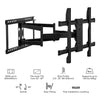 SyncMount - Double Stud 43"-90" Full Motion TV Wall Mount, VESA 600x400 UL - - Mounts For Less