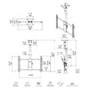 SyncMount - Tilting TV Ceiling Mount, Fits 43" to 90" Screens, Max Weight 125lbs - - Mounts For Less