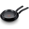 T-Fal - Set of 2 Aluminum Frying Pans, Non-Stick Surface, Thermo-Spot Technology - 119-B058S274 - Mounts For Less