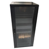 TechCraft - 27U Audio Visual Cabinet, 23.6" Deep, Door with Lock, Assembled, Black - - Mounts For Less