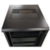 TechCraft - 27U Audio Visual Cabinet, 23.6" Deep, Door with Lock, Assembled, Black - - Mounts For Less