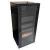 TechCraft - 27U Audio Visual Cabinet, 23.6" Deep, Door with Lock, Assembled, Black - - Mounts For Less