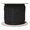TechCraft - Cat6a Shielded Network Cable, S/FTP, 1000 Feet Length, CMR, Black - - Mounts For Less
