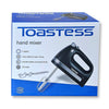 Toastess - 5 Speed Hand Mixer, Whisks and Dough Hook Included, 350 Watts, Black - 65-311278 - Mounts For Less
