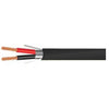 UPG - Shielded Fire Alarm and Speaker Cable, Stranded, 16AWG/2C, FPLP/CMP Fire Rated, 1000ft, Black - - Mounts For Less