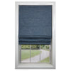 Versaille - Cordless Roman Shade, Caesar Collection, Room Darkening Fabric, Blue (Available in 7 Sizes) - - Mounts For Less