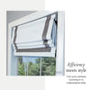 Versaille - Cordless Roman Shade, Valentina Collection, Darkening Fabric, Grey (Available in 7 Sizes) - - Mounts For Less