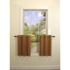Versailles - 2 Bamboo Grommet Top Curtain Panels, Brass Grommets, 48" x 24", Honey Brown - - Mounts For Less