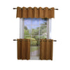 Versailles - 2 Bamboo Grommet Top Curtain Panels, Brass Grommets, 48" x 24", Honey Brown - - Mounts For Less