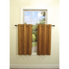 Versailles - 2 Bamboo Grommet Top Curtain Panels, Brass Grommets, 48" x 36", Honey Brown - - Mounts For Less