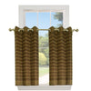 Versailles - 2 Bamboo Grommet Top Curtain Panels, Brass Grommets, 48" x 36", Walnut - - Mounts For Less