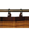 Versailles - 2 Ring Top Bamboo Curtain Panels, Brass Grommets, 48" x 36", Brown - - Mounts For Less