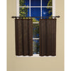 Versailles - 2 Ring Top Bamboo Curtain Panels, Brass Grommets, 48" x 36", Espresso - - Mounts For Less