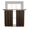 Versailles - 2 Ring Top Bamboo Curtain Panels, Brass Grommets, 48" x 36", Espresso - - Mounts For Less