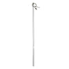 Versailles - Acrylic Drapery Wand, 34" Height, Transparent - - Mounts For Less