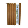 Versailles - Bamboo Grommet Top Curtain Panel, Brass Grommets, 42" x 63", Honey Brown - - Mounts For Less