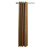 Versailles - Bamboo Grommet Top Curtain Panel, Brass Grommets, 42" x 63", Honey Brown - - Mounts For Less