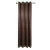 Versailles - Bamboo Grommet Top Curtain Panel, Brass Grommets, 48" x 84", Walnut - - Mounts For Less