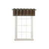 Versailles - Bamboo Grommet Top Valance, Brass Grommets, 72" x 12", Walnut - - Mounts For Less