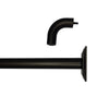 Versailles - BlackOut Room Darkening Curtain Rod Set, Two Mounting Options, Bronze (3 Sizes Available) - - Mounts For Less