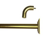 Versailles - BlackOut Room Darkening Curtain Rod Set, Two Mounting Options, Gold (3 Sizes Available) - - Mounts For Less
