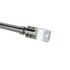 Versailles - Crystale Luvina Finial Curtain Rod Set, Adjustable Length, Silver (2 Sizes Available) - - Mounts For Less