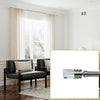 Versailles - Crystale Luvina Finial Curtain Rod Set, Adjustable Length, Silver (2 Sizes Available) - - Mounts For Less