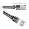 Versailles - Crystale Luvina Finial Curtain Rod Set, Adjustable Length, Silver (2 Sizes Available) - - Mounts For Less