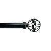Versailles - Esencial Atlas Curtain Rod Set, Adjustable Length, Black (2 Sizes Available) - - Mounts For Less