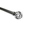 Versailles - Esencial Atlas Curtain Rod Set, Adjustable Length, Silver (2 Sizes Available) - - Mounts For Less
