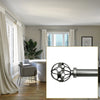 Versailles - Esencial Atlas Curtain Rod Set, Adjustable Length, Silver (2 Sizes Available) - - Mounts For Less