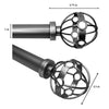 Versailles - Esencial Atlas Curtain Rod Set, Adjustable Length, Silver (2 Sizes Available) - - Mounts For Less